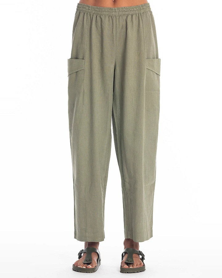 RAVENS VIEW IBIZA Damen vegan Hose Bosa Khaki Grün