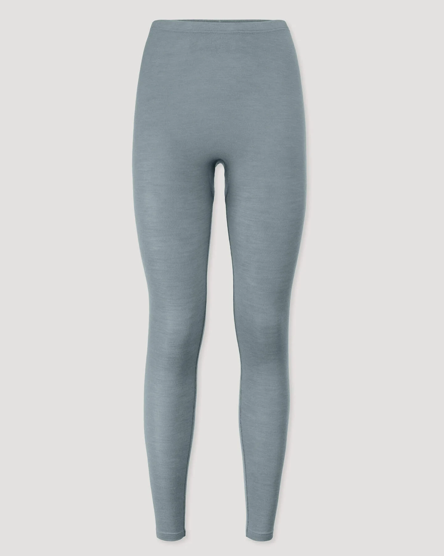 hessnatur Damen Leggings Regular Cut PURE FUNCTION aus Bio-Merinowolle mit Seide - blau - Größe 38 – Ansicht 3