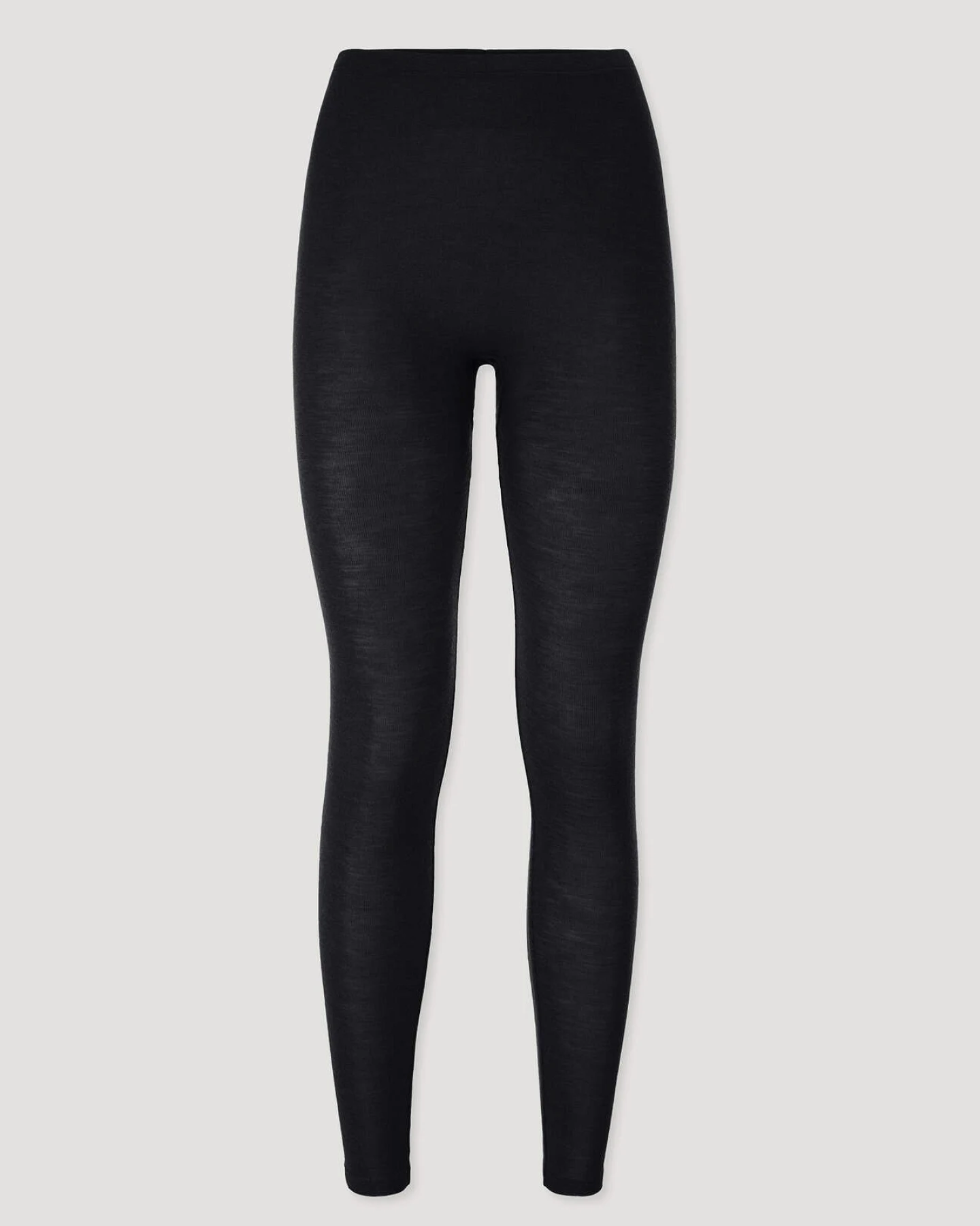 hessnatur Damen Leggings Regular Cut PURE FUNCTION aus Bio-Merinowolle mit Seide - schwarz - Größe 36 – Ansicht 3