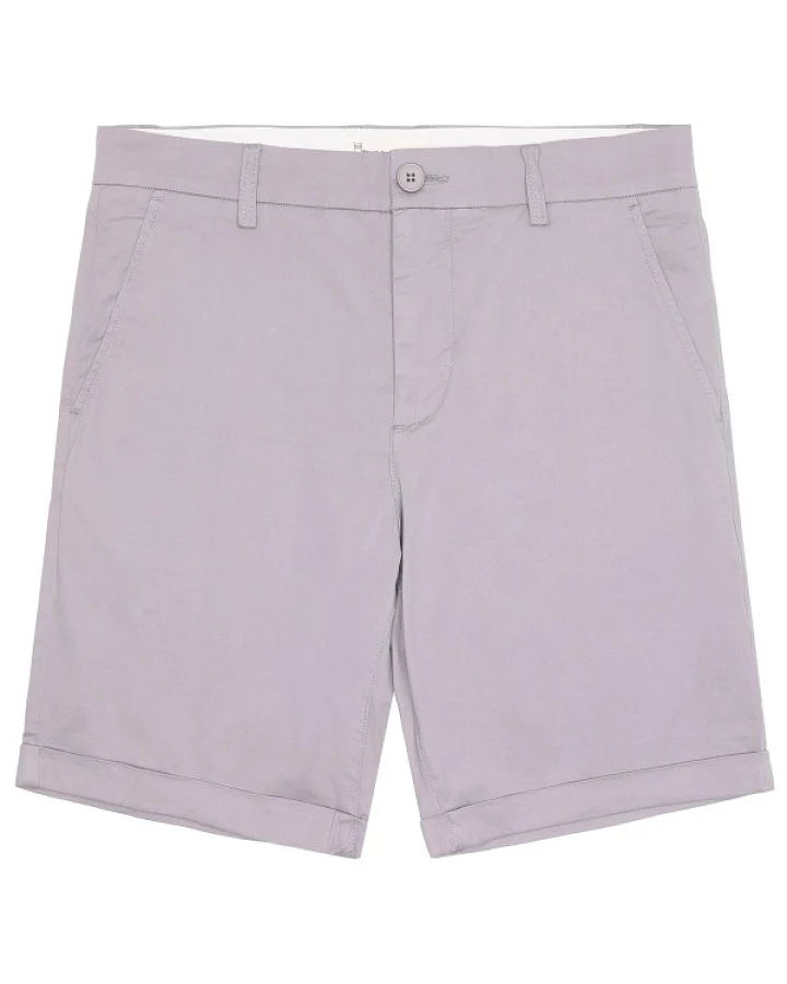 KnowledgeCotton Apparel - Chuck Regular Chino Poplin Shorts Vegan - Freizeithose Gr 28 lila