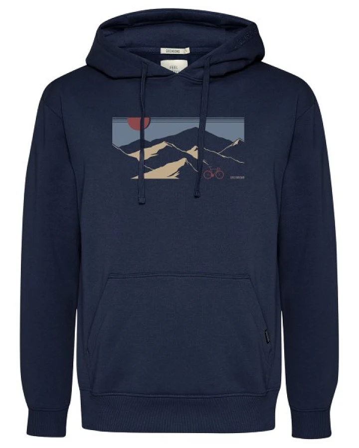 GreenBomb - Mountain Tour Joy - Hoodie Gr S blau