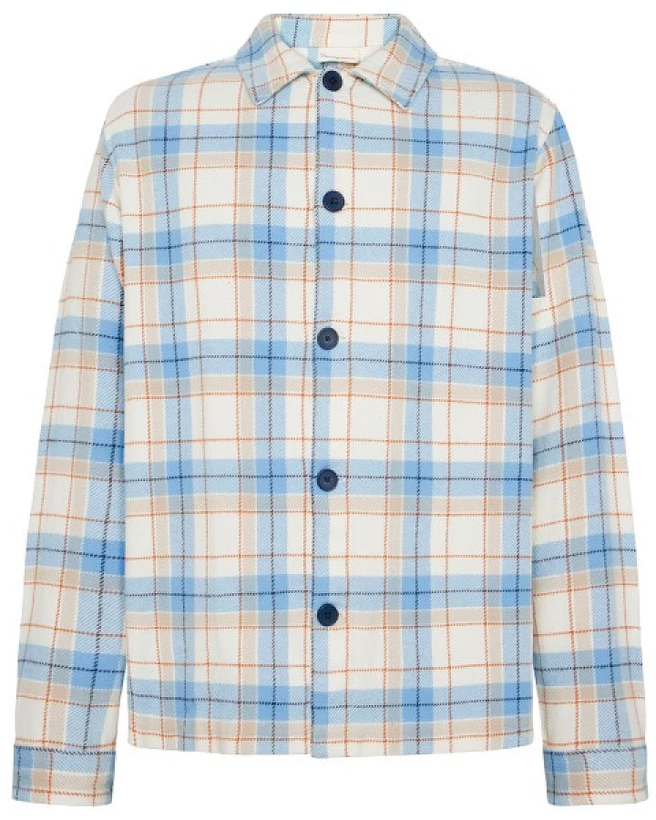 KnowledgeCotton Apparel - Big Checked Heavy Flannel - Hemd Gr XXL grau