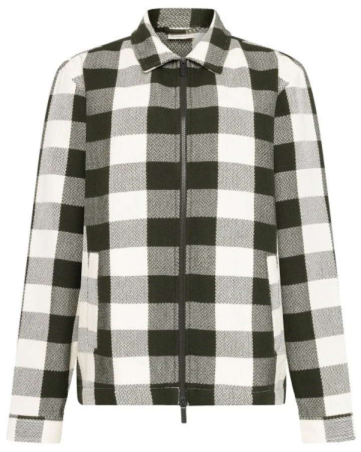 KnowledgeCotton Apparel - Checkered Heavy Flannel Overshirt - Hemd Gr S grau