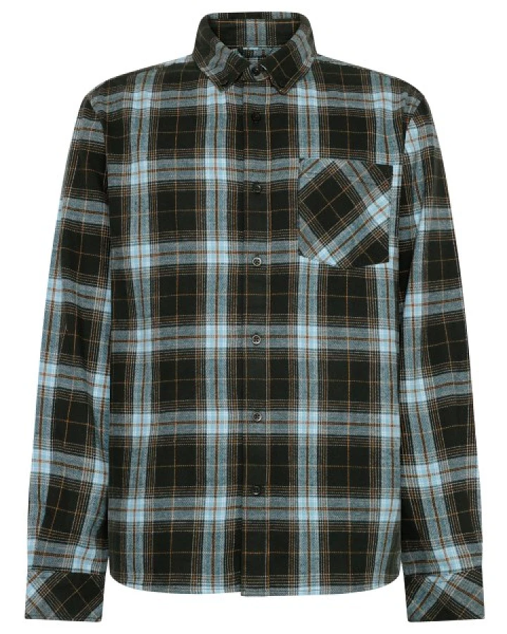 KnowledgeCotton Apparel - Regular Fit Checkered Shirt - Hemd Gr XXL grau