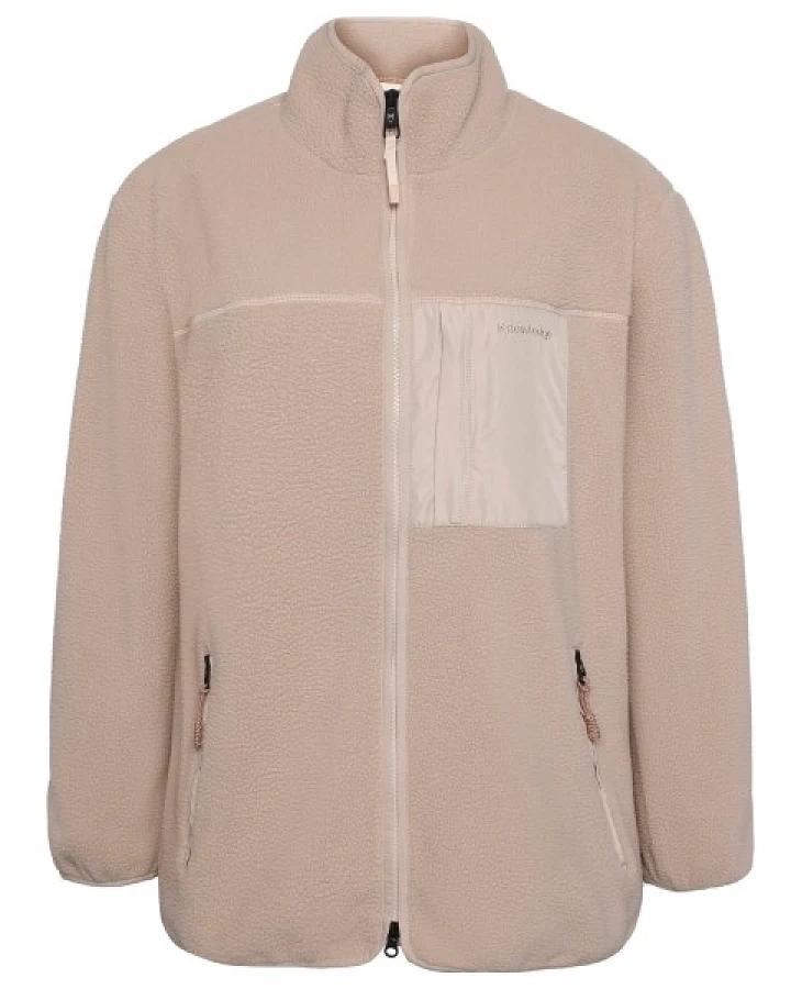 KnowledgeCotton Apparel - Women's ED Adv. Nordic Light Zip - Fleecejacke Gr XL beige