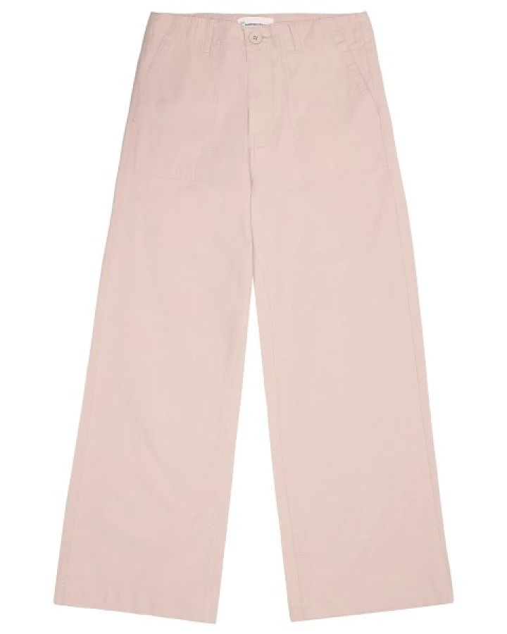 KnowledgeCotton Apparel - Women's Posey Wide Slub Yarn - Freizeithose Gr 38 rosa