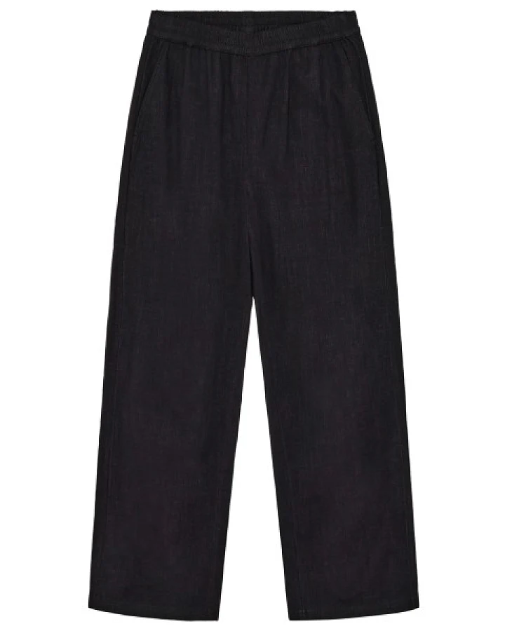 KnowledgeCotton Apparel - Women's Posey Linen-Mix Pants - Freizeithose Gr S schwarz