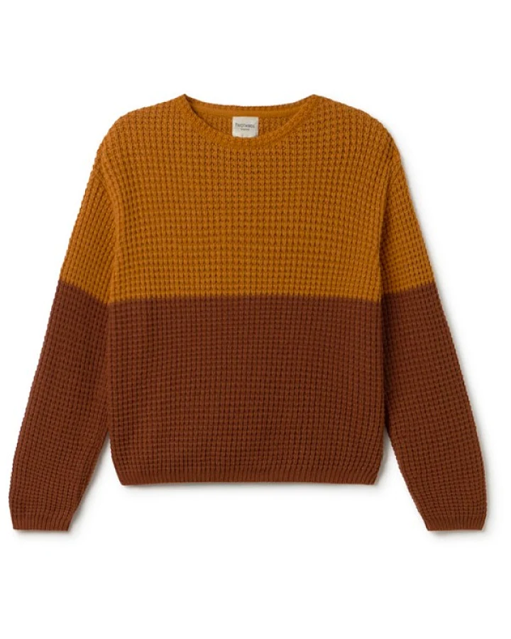 TWOTHIRDS - Women's Teresa Bicolour - Pullover Gr XL braun