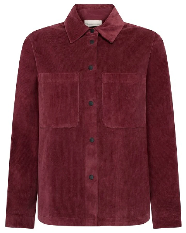 KnowledgeCotton Apparel - Women's 14 Wales Corduroy - Bluse Gr XS rot