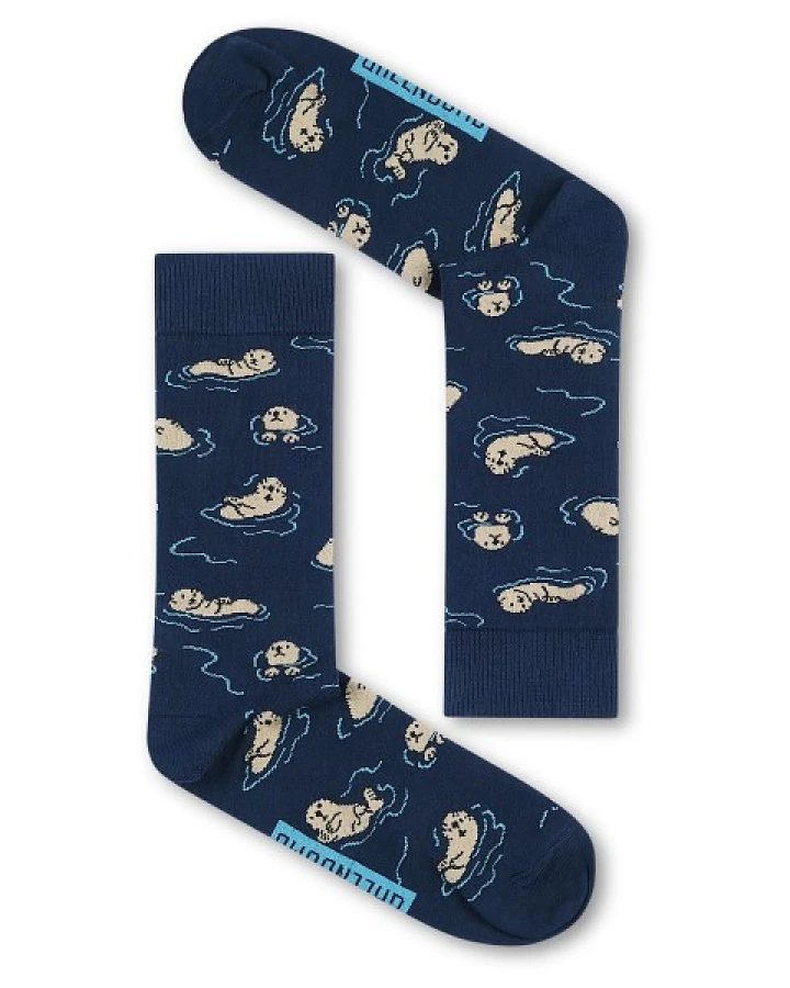 GreenBomb - Playing Otter - Multifunktionssocken Gr 41-46 blau