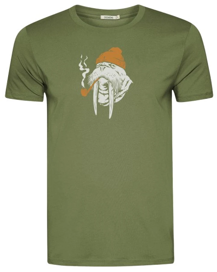 GreenBomb - Smokey Walrus Guide - T-Shirt Gr S oliv