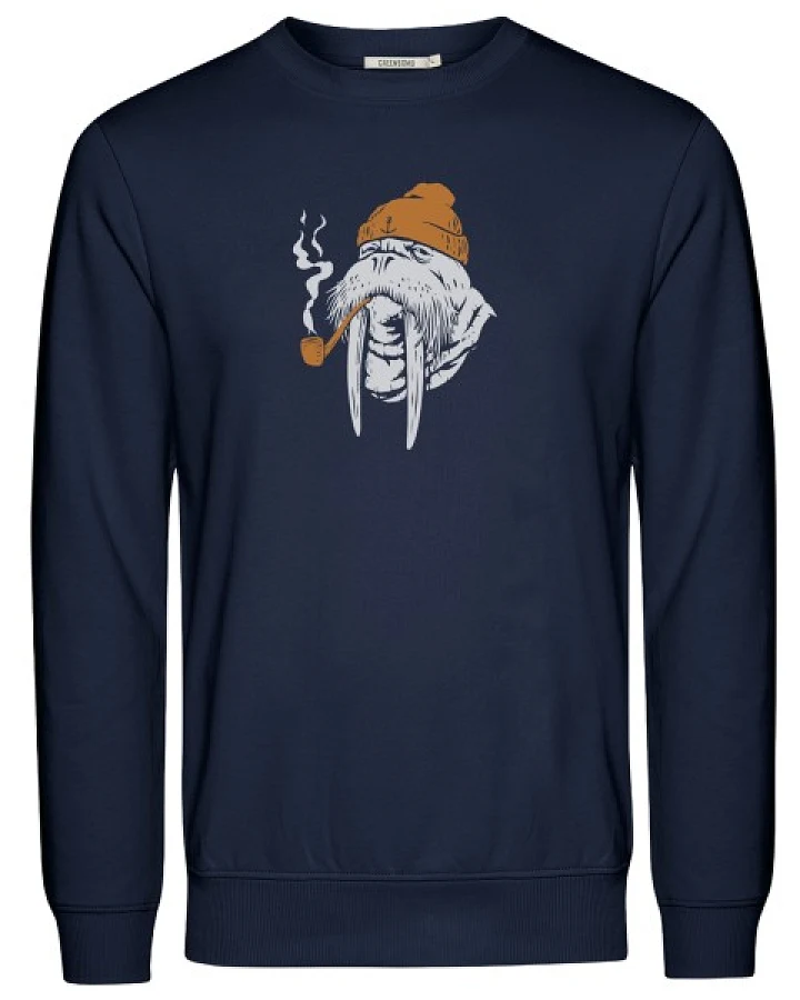 GreenBomb - Smokey Walrus Wild - Longsleeve Gr XXL blau