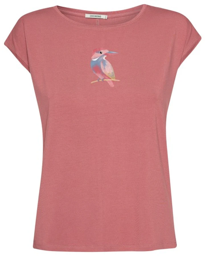 GreenBomb - Women's Bird Look Timid - T-Shirt Gr XS rosa