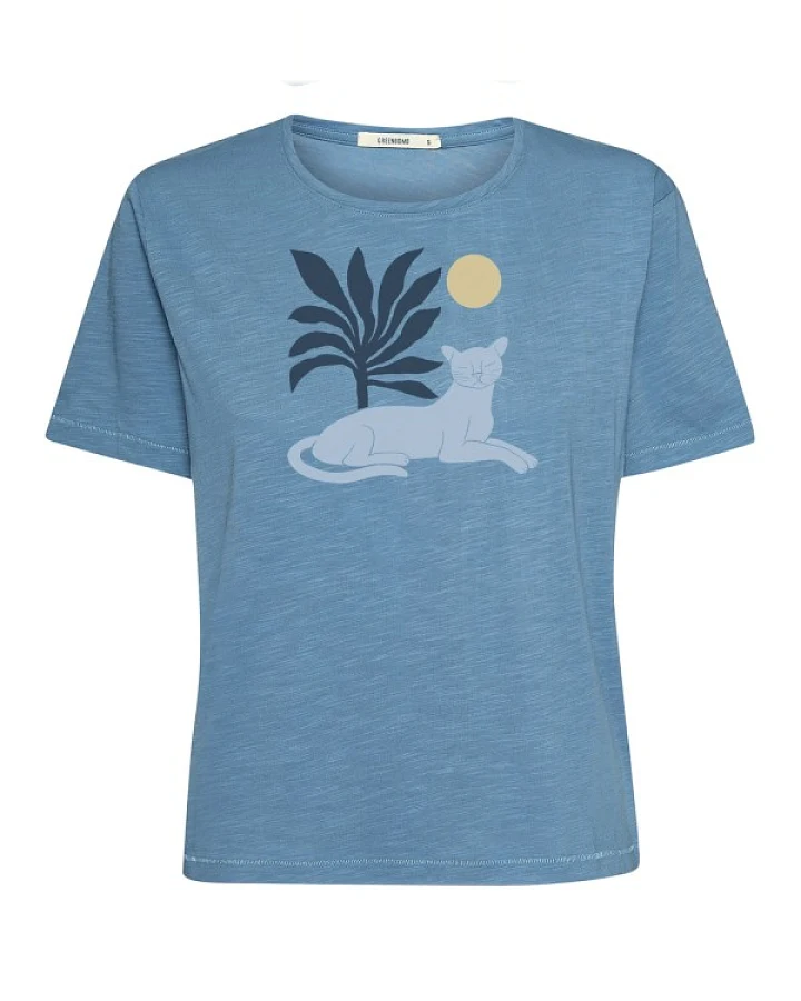 GreenBomb - Women's Panther Leaves Nova T-Shirt - T-Shirt Gr XS blau