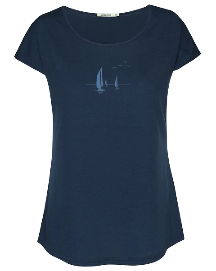 GreenBomb - Women's Sailing Vessel Cool T-Shirt - T-Shirt Gr M blau