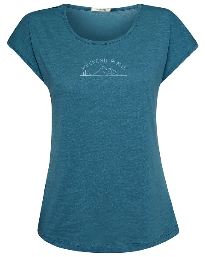 GreenBomb - Women's Weekend Plans Cool T-Shirt - T-Shirt Gr S blau