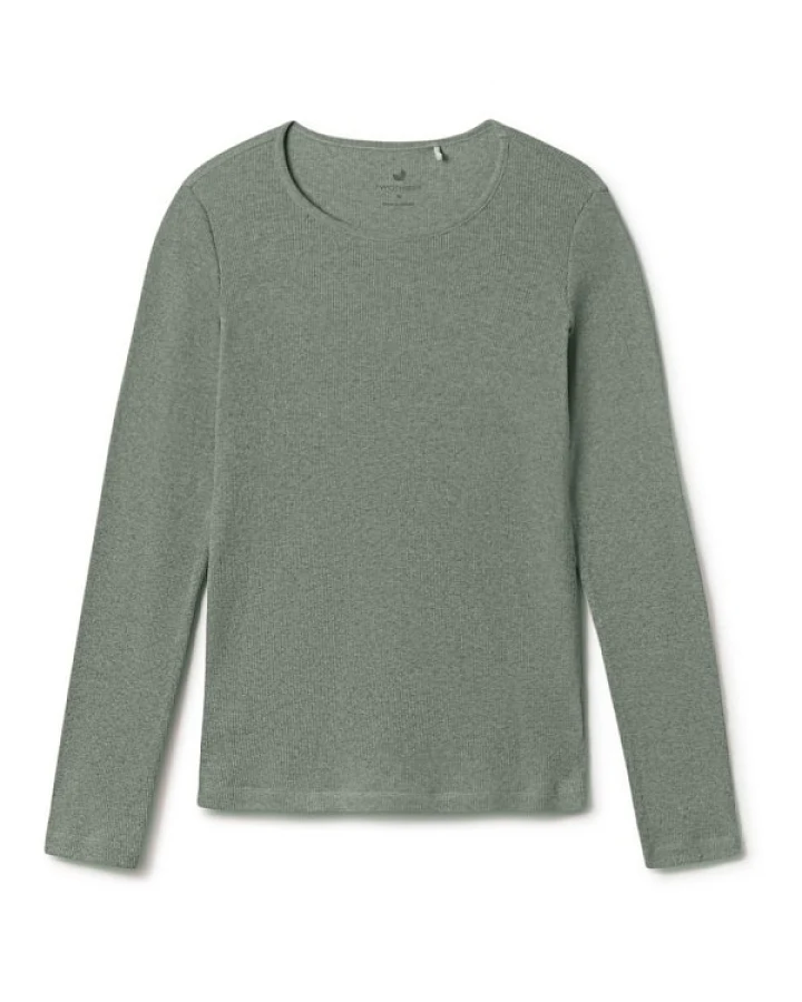 TWOTHIRDS - Women's Arran - Longsleeve Gr XL grau/oliv