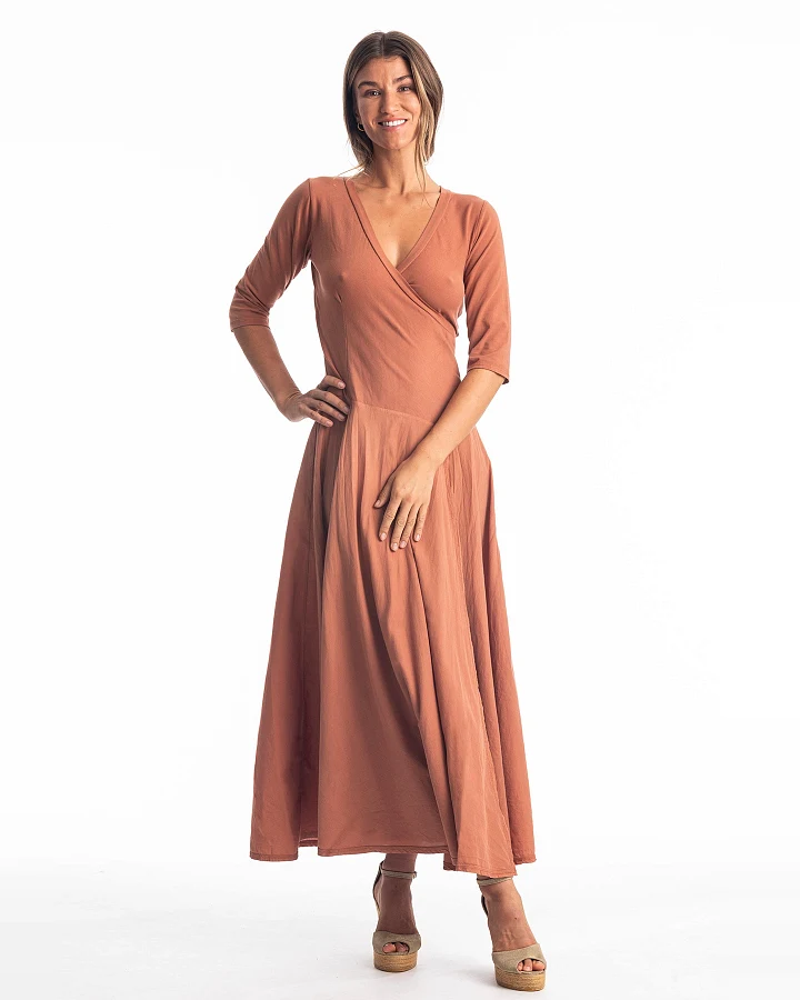 RAVENS VIEW IBIZA Damen vegan Kleid Veronika Bronze