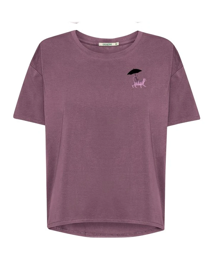Produktseite: GreenBomb - Cat Walk Feel - T-Shirt Gr XS lila