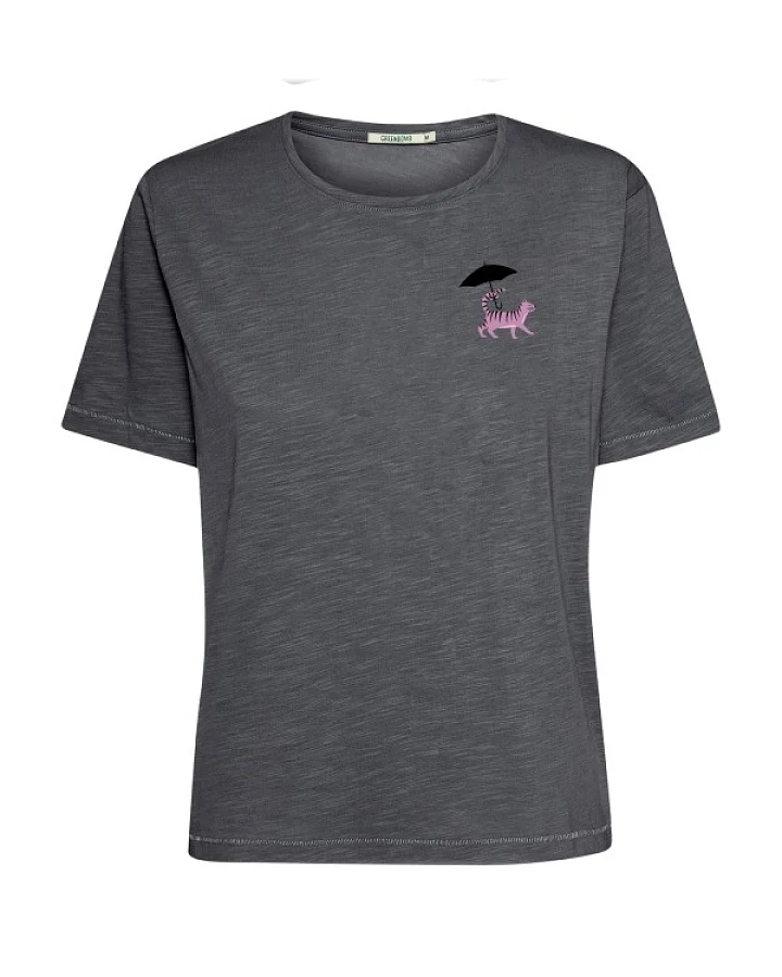 Produktseite: GreenBomb - Cat Walk Nova - T-Shirt Gr S blau/grau
