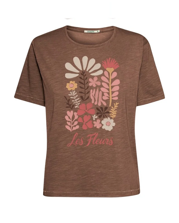 GreenBomb - Les Fleurs Nova - T-Shirt Gr XL braun