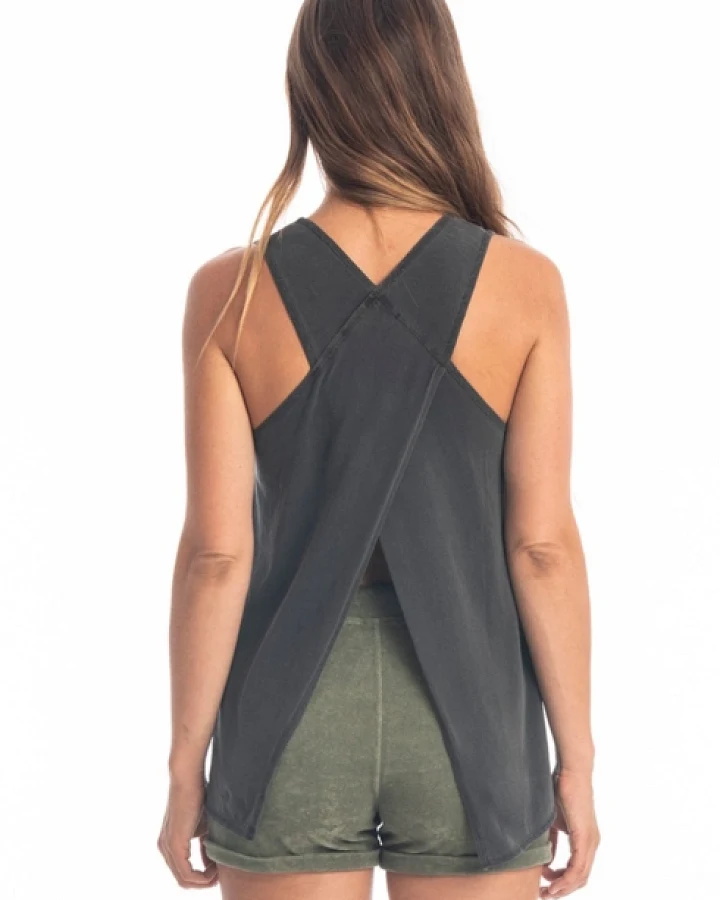 RAVENS VIEW IBIZA Damen vegan Top Easy Anthrazit