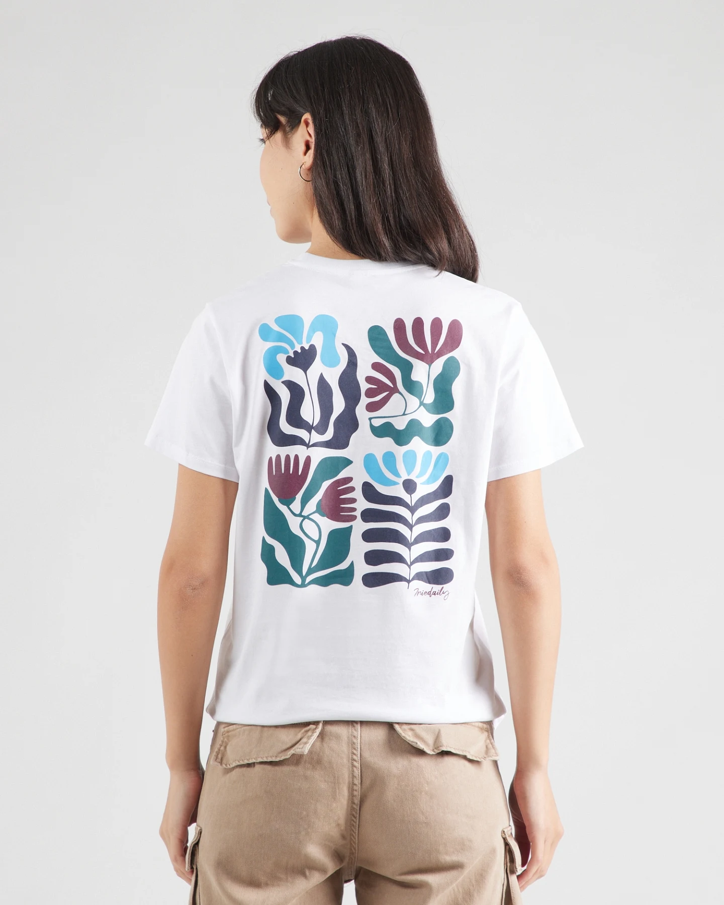 Iriedaily T-Shirt Square Flowers – Ansicht 2