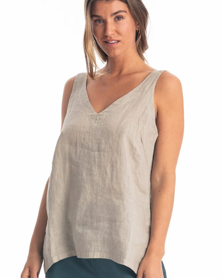 RAVENS VIEW IBIZA Damen vegan Top Vera Stone