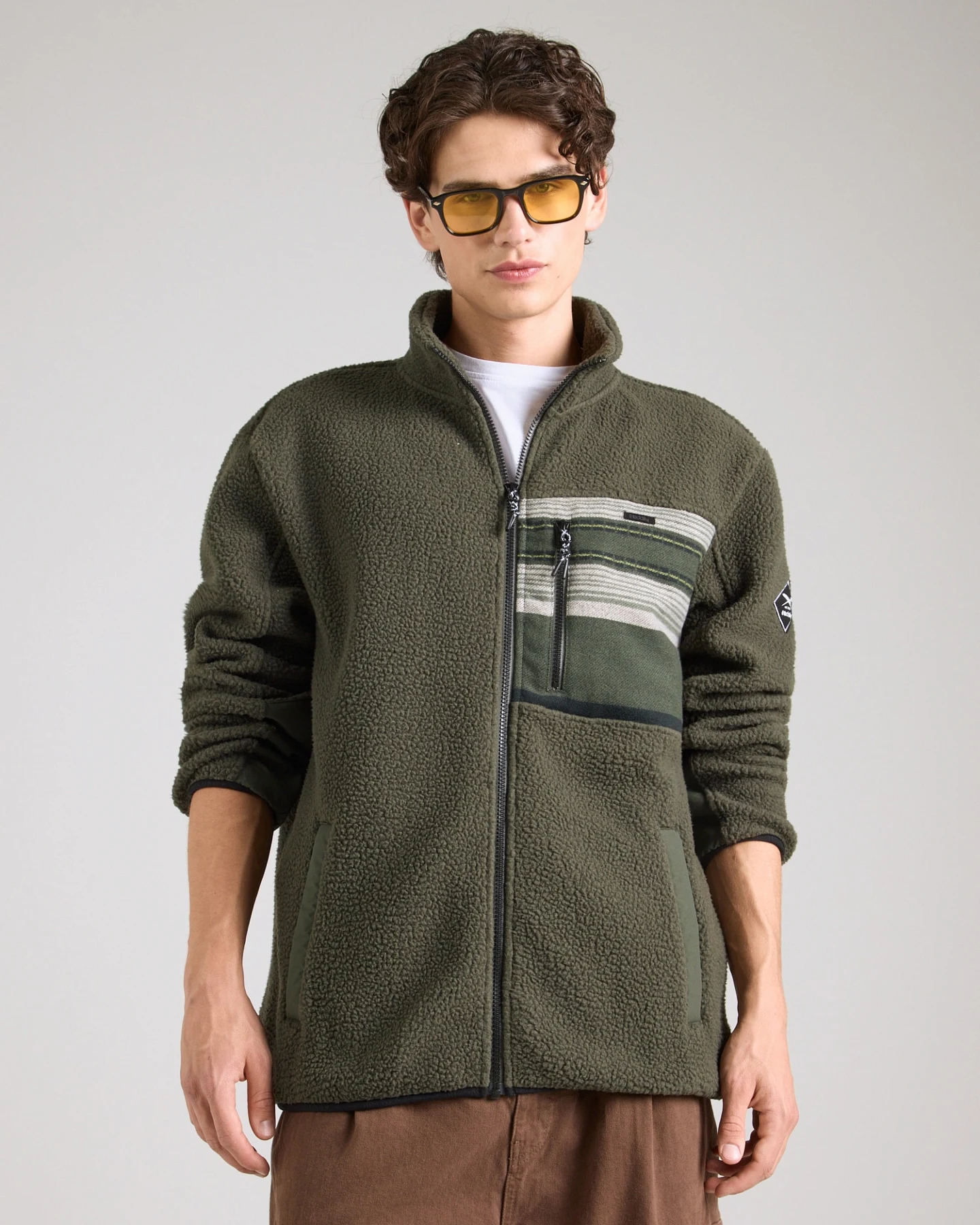 Iriedaily Fleecejacke Wonderer Track – Ansicht 4