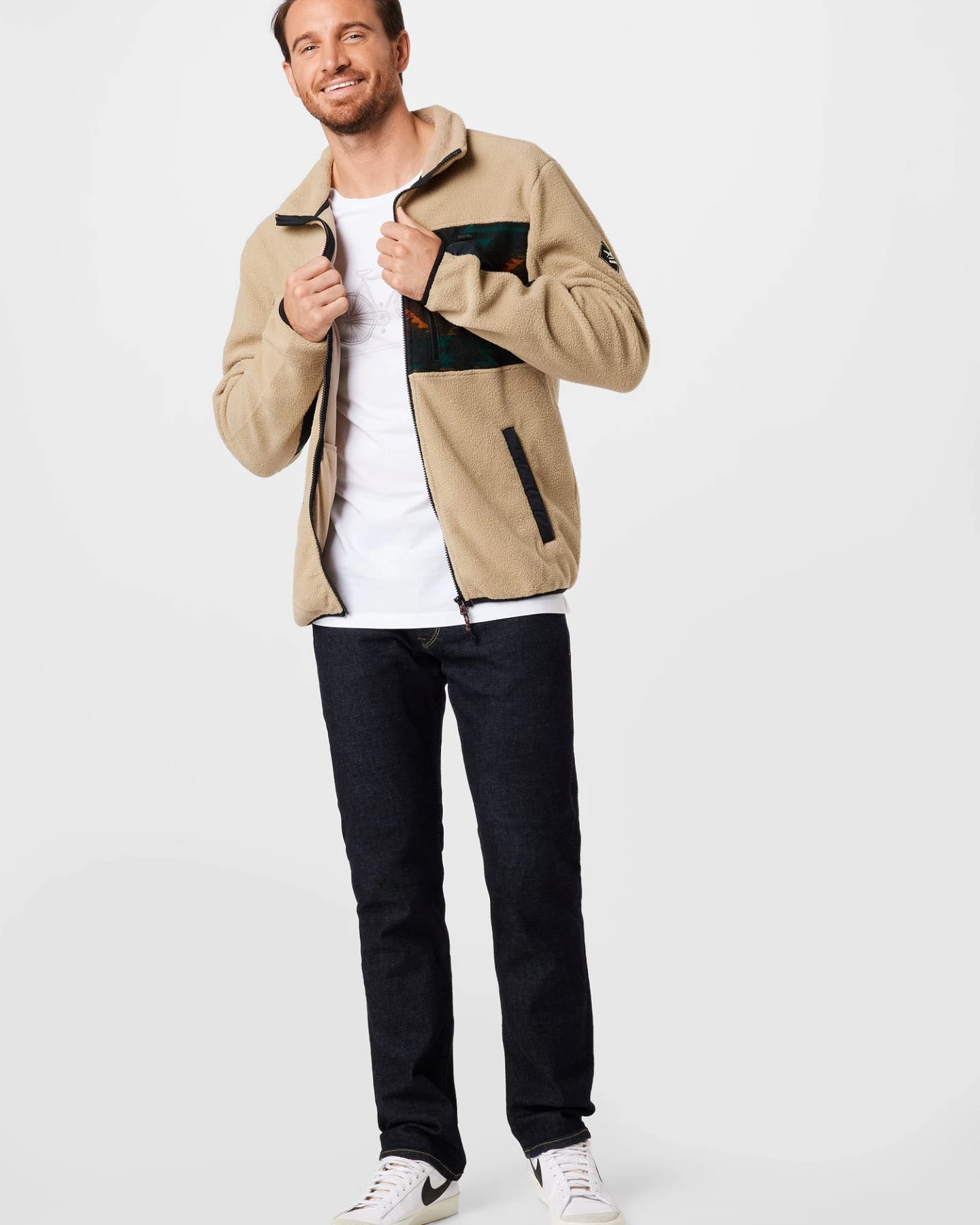 Iriedaily Fleecejacke Wonderer Track – Ansicht 4