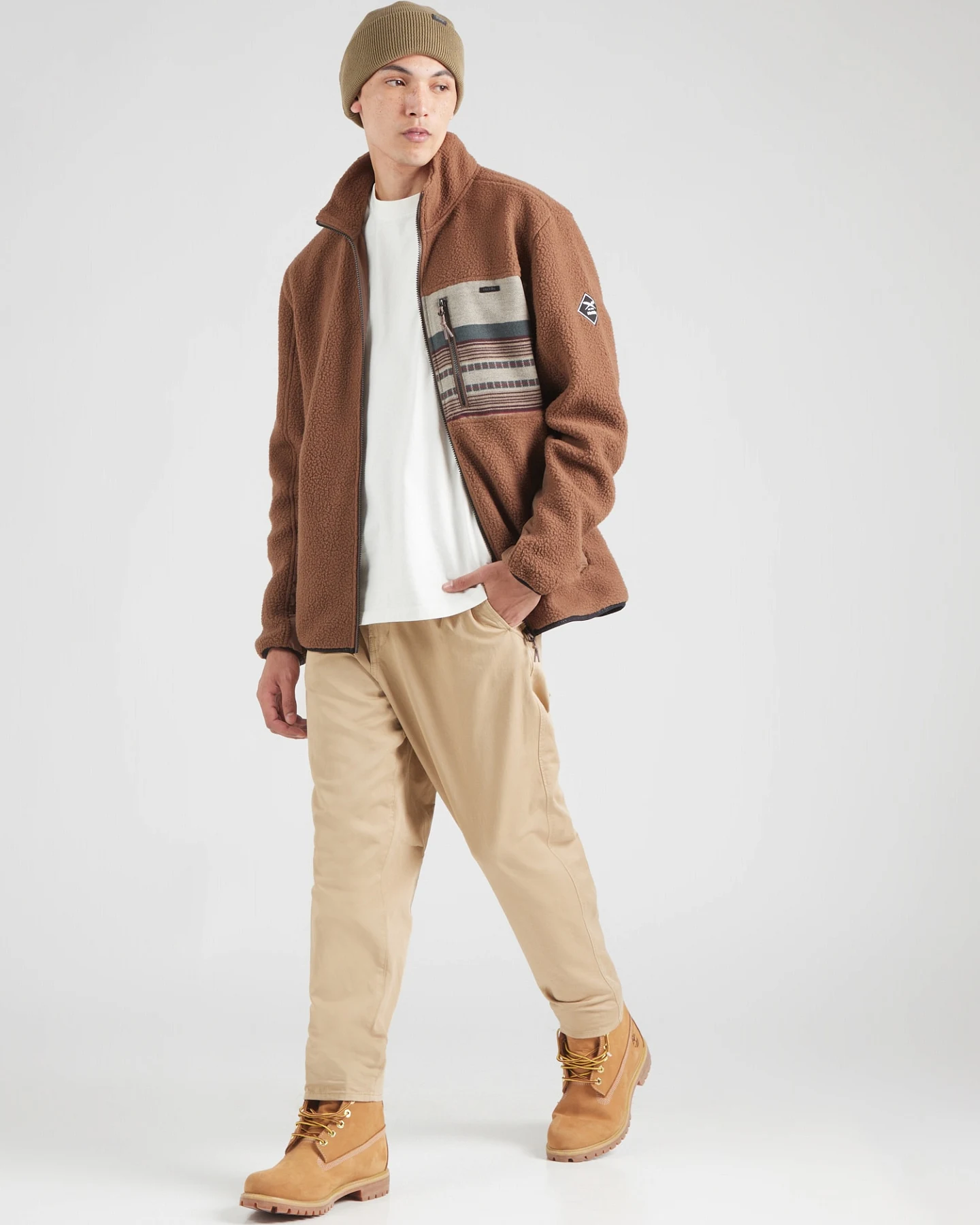 Iriedaily Fleecejacke Wonderer Track – Ansicht 4
