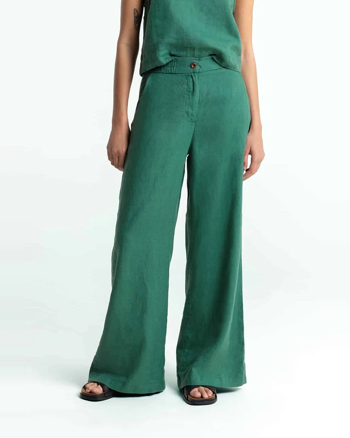 Kings of Indigo Damen vegan Hose Lilian Green