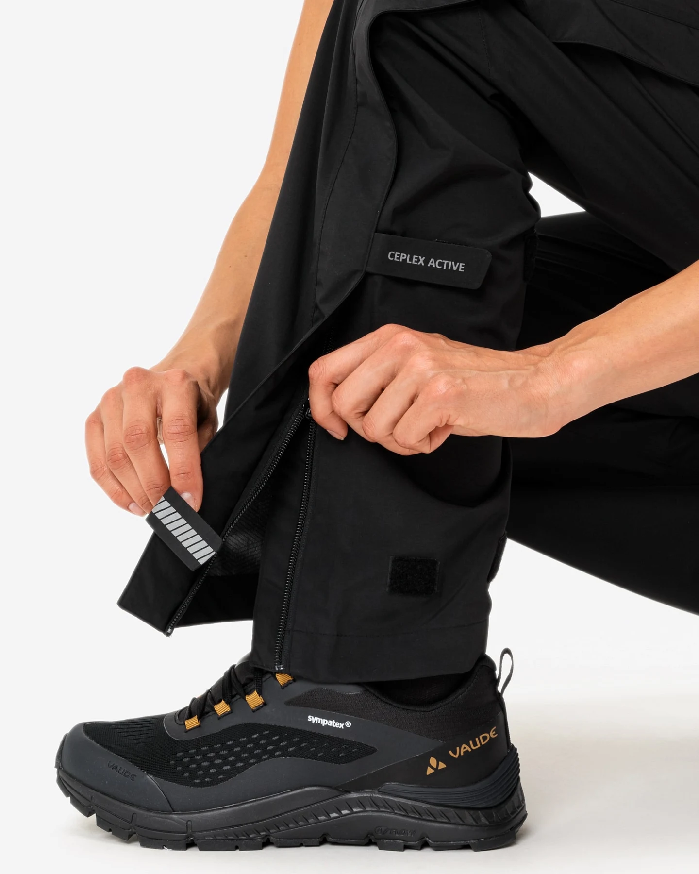 VAUDE Outdoorhose W Yaras Rain Zip P IV – Ansicht 5
