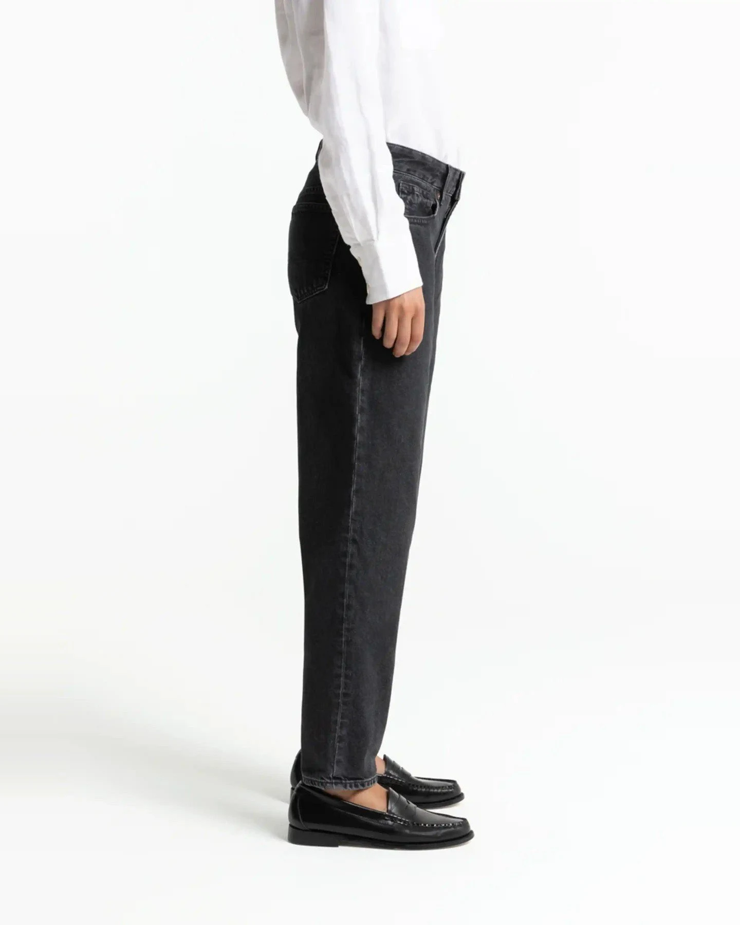 Jeans Caroline Cropped Holo Grey Used – Ansicht 3