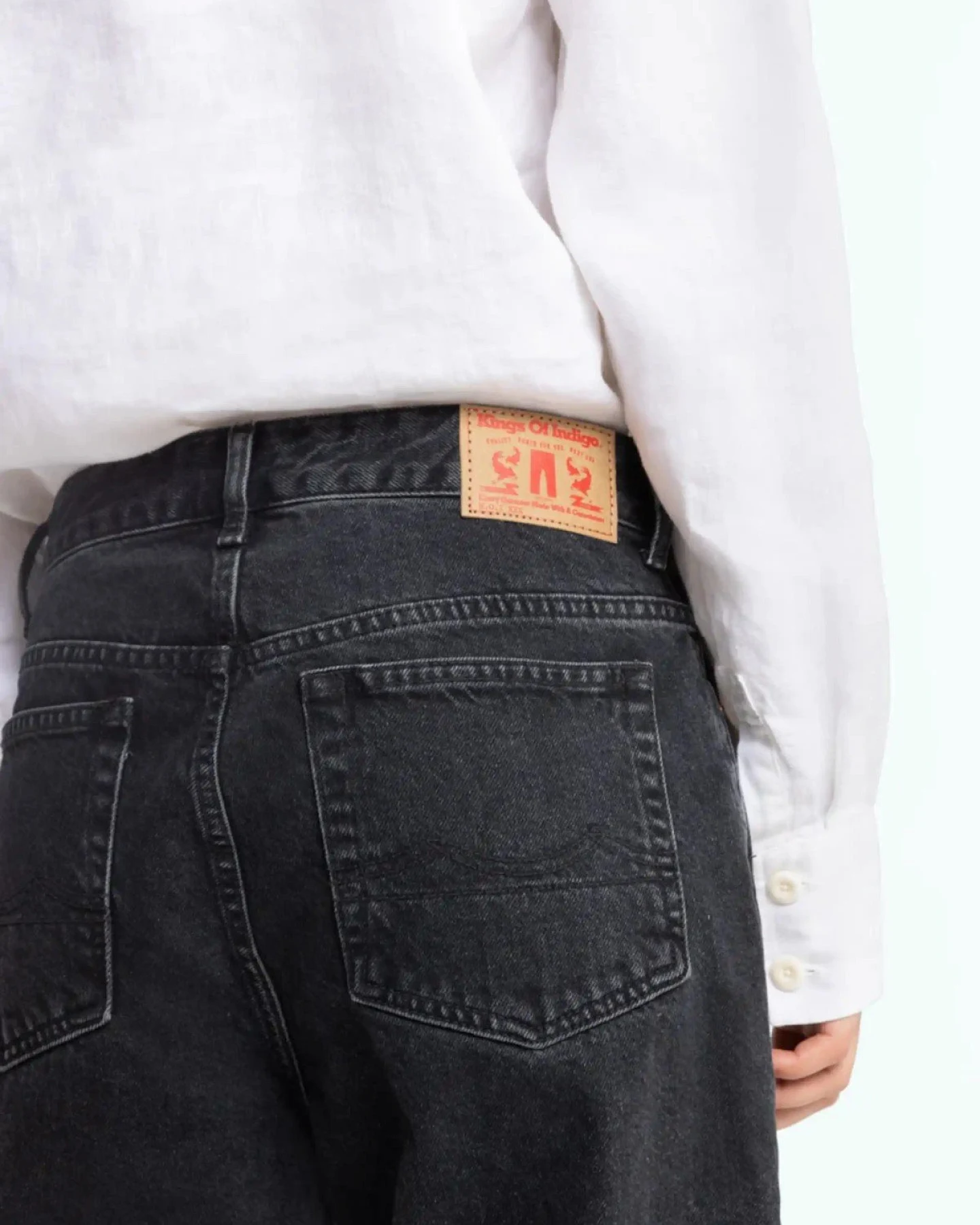 Jeans Caroline Cropped Holo Grey Used – Ansicht 5