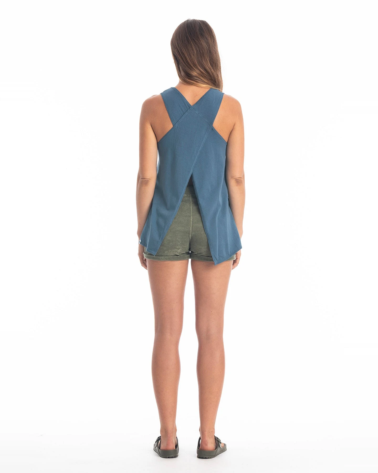 RAVENS VIEW IBIZA Damen vegan Top Easy Jeans Blau – Ansicht 2