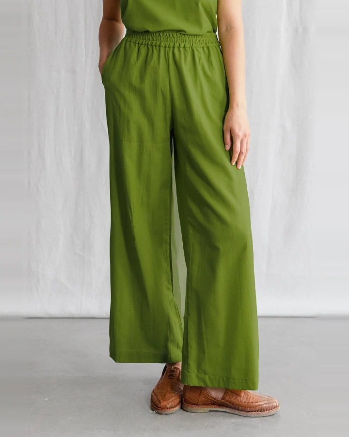 Jyoti Fair Works Damen vegan Hosen Jayan Basil