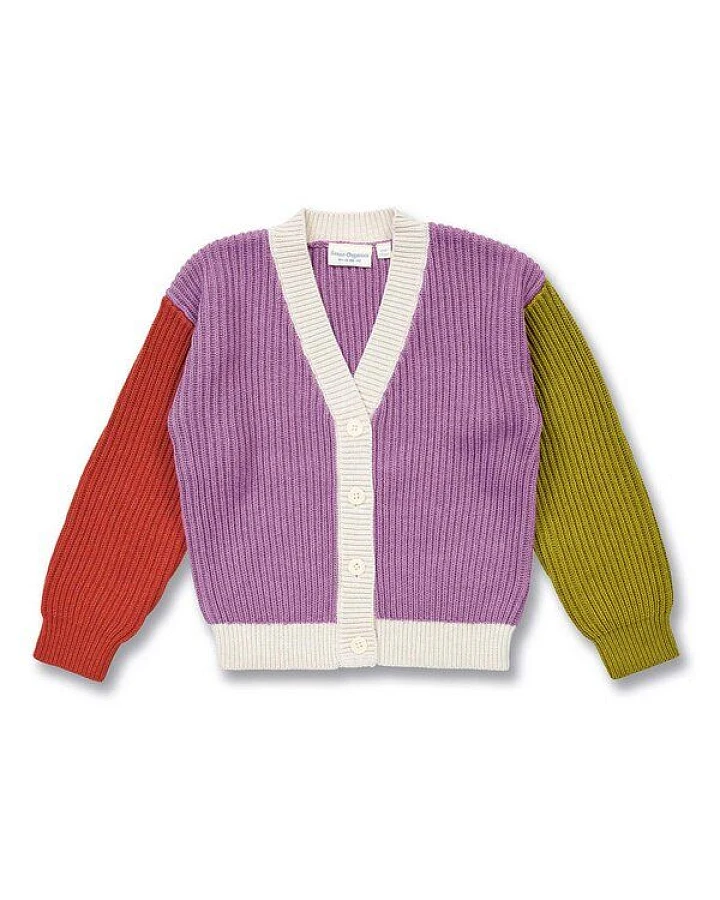 Sense Organics Baby Strickjacke mit Color-Blocking, Modell NUAKOO