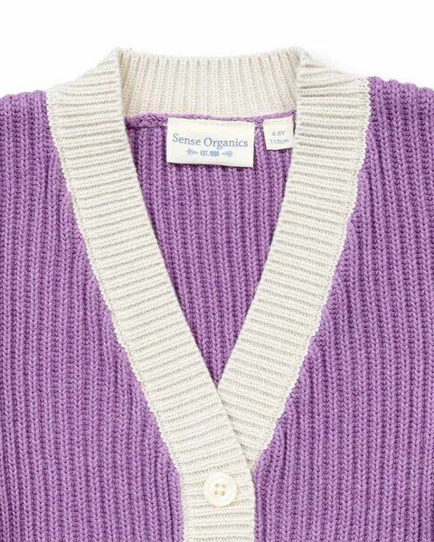 Sense Organics Baby Strickjacke mit Color-Blocking, Modell NUAKOO – Ansicht 2