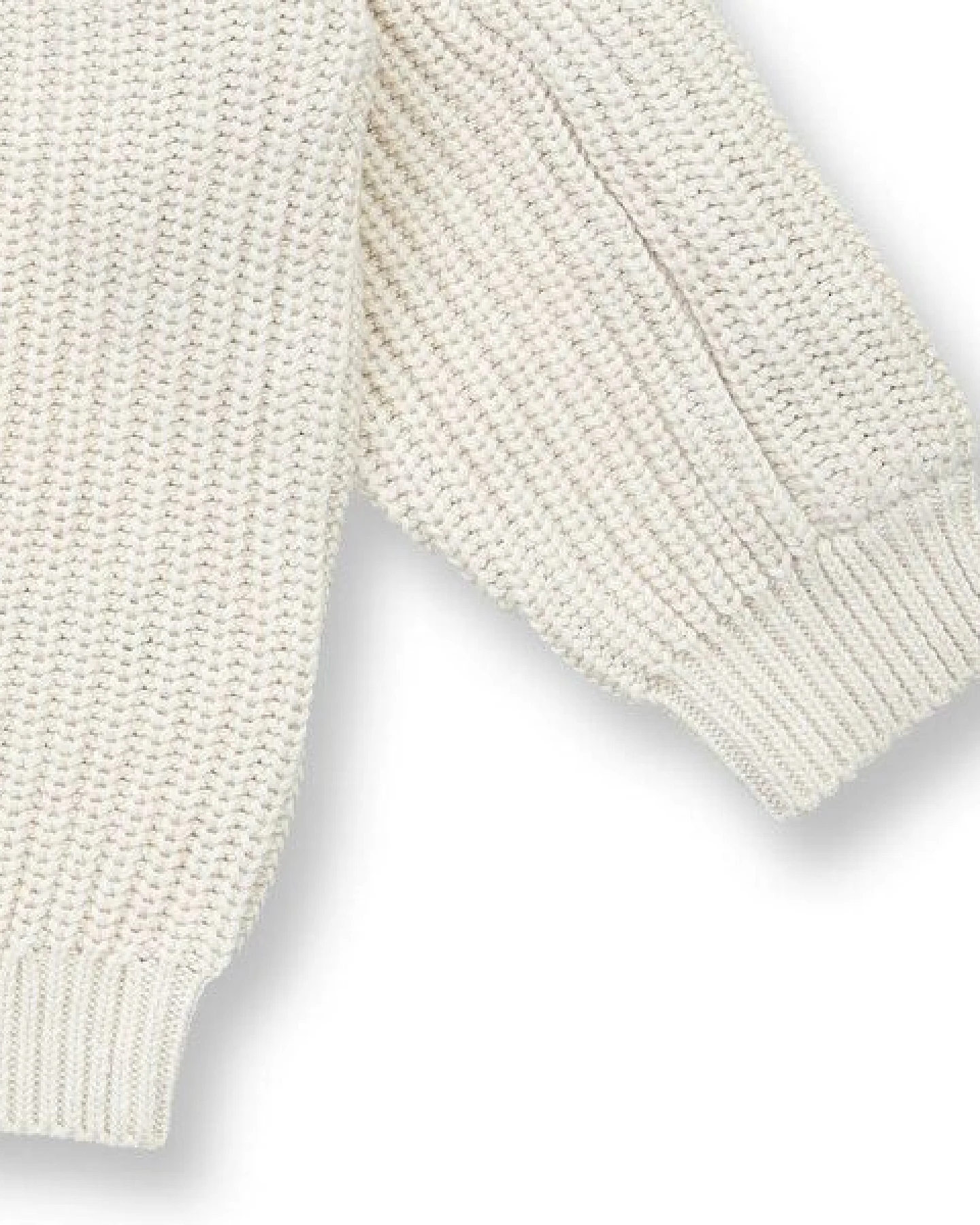 Sense Organics Baby Strickpullover in Cremeweiß Melange, Modell INOO – Ansicht 3