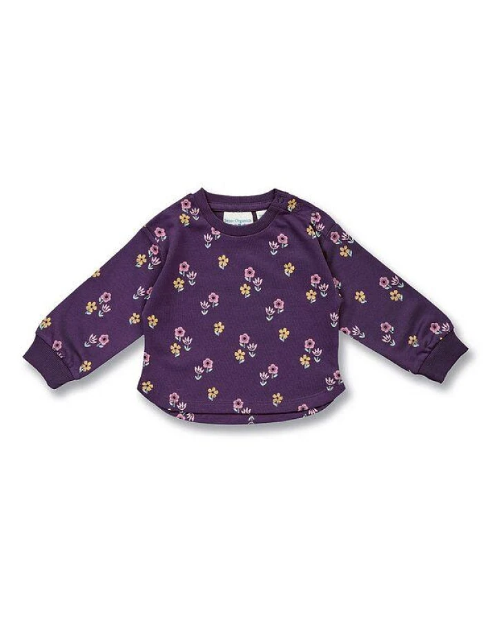 Sense Organics Baby Sweatshirt mit Blumen-Motiv, Modell ABISSA