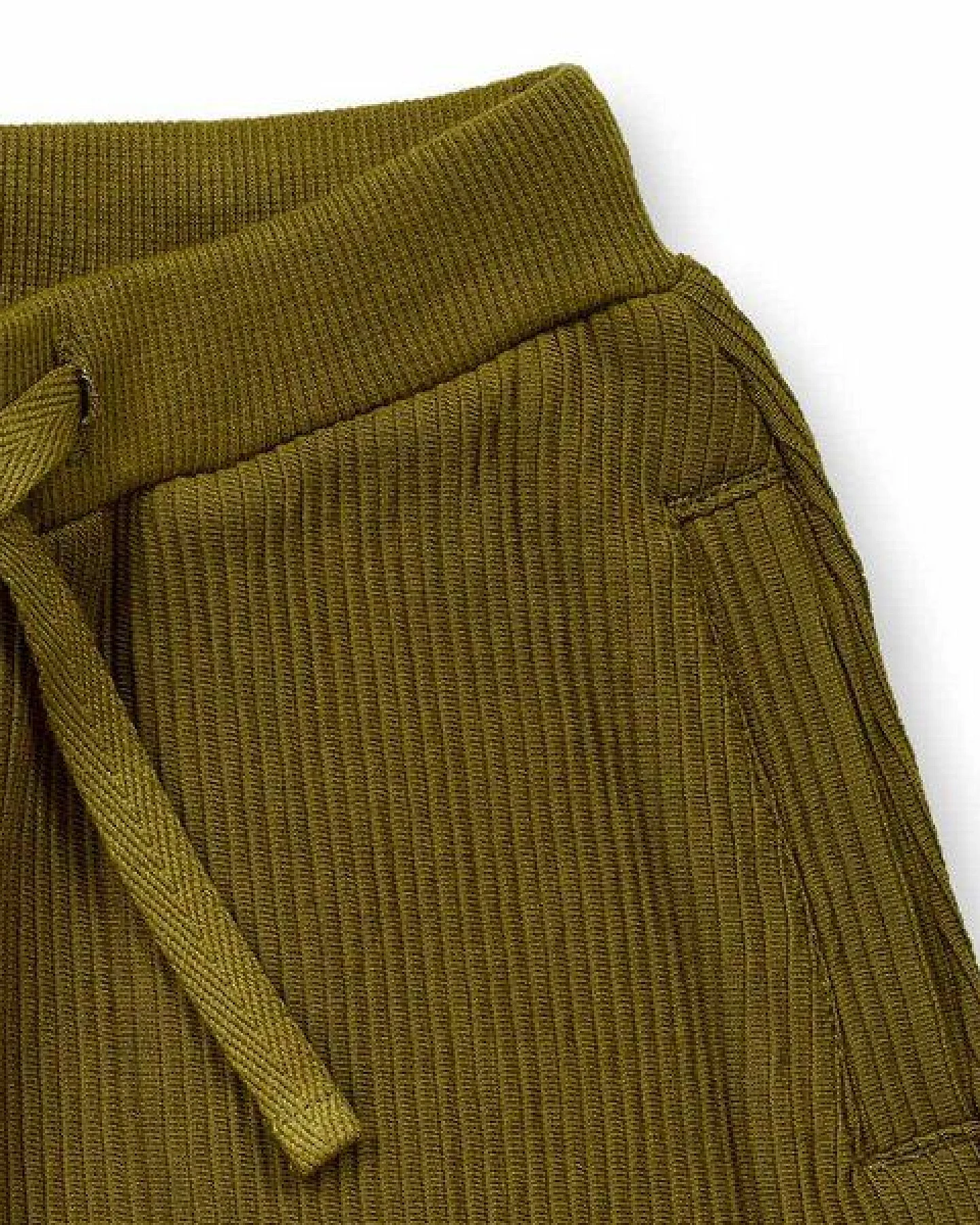 Sense Organics Babyhose in dunklem Olivgrün, Modell WYNNE – Ansicht 3