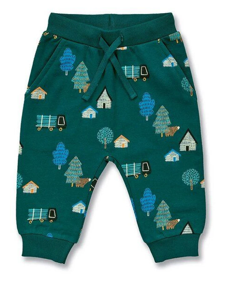 Sense Organics Babyhose mit Waldleben-Druck, Modell PRABU