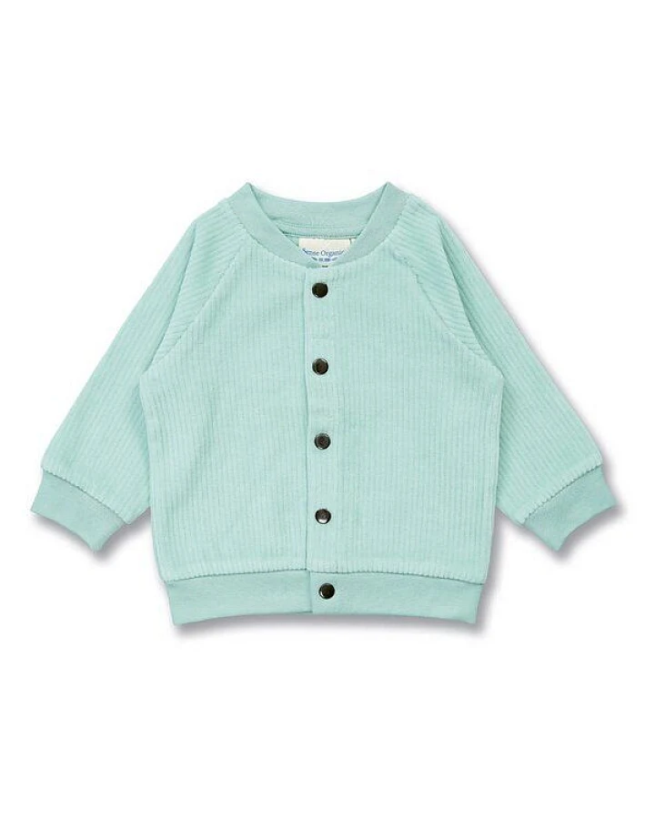 Sense Organics Babyjacke aus Nicki in Eismintgrün, Modell YANNIE