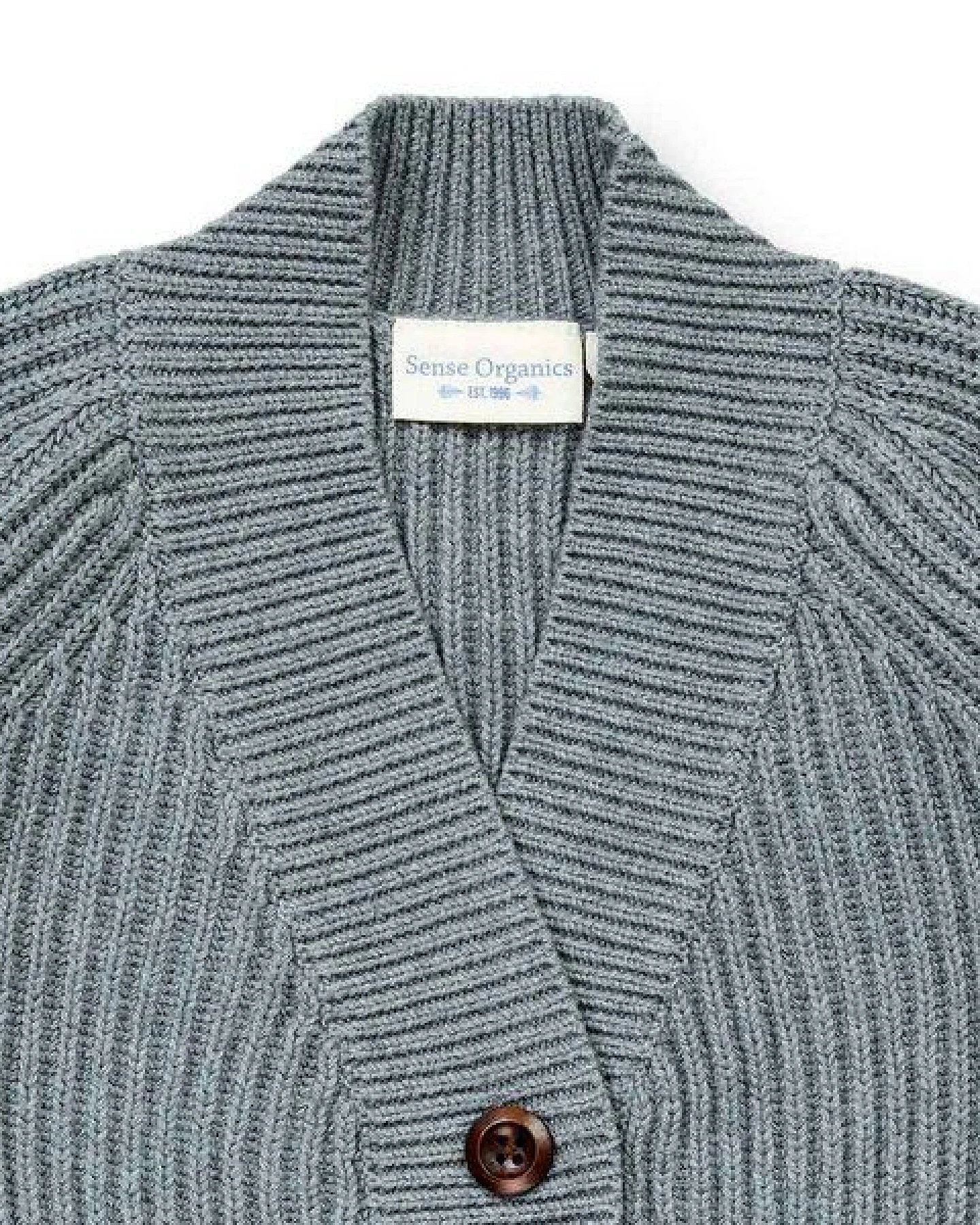 Sense Organics Kinder Strickjacke in Anthrazit Melange, Modell CHASSKA – Ansicht 3