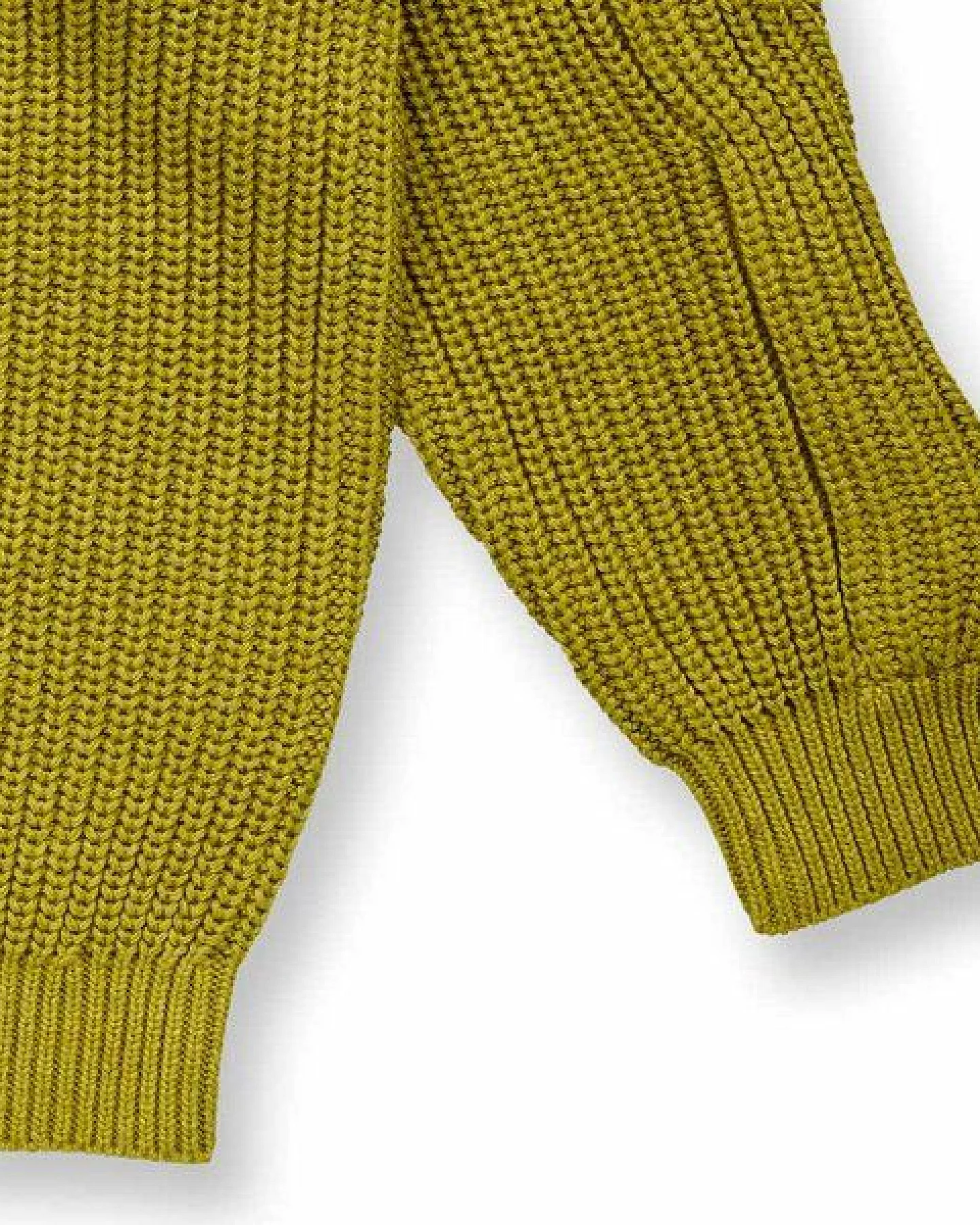 Sense Organics Kinder Strickpullover in Grünteegrün Melange, Modell INOO – Ansicht 3