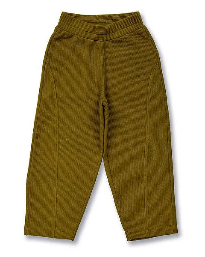 Sense Organics Kinderhose in dunklem Olivgrün, Modell PIOOLA