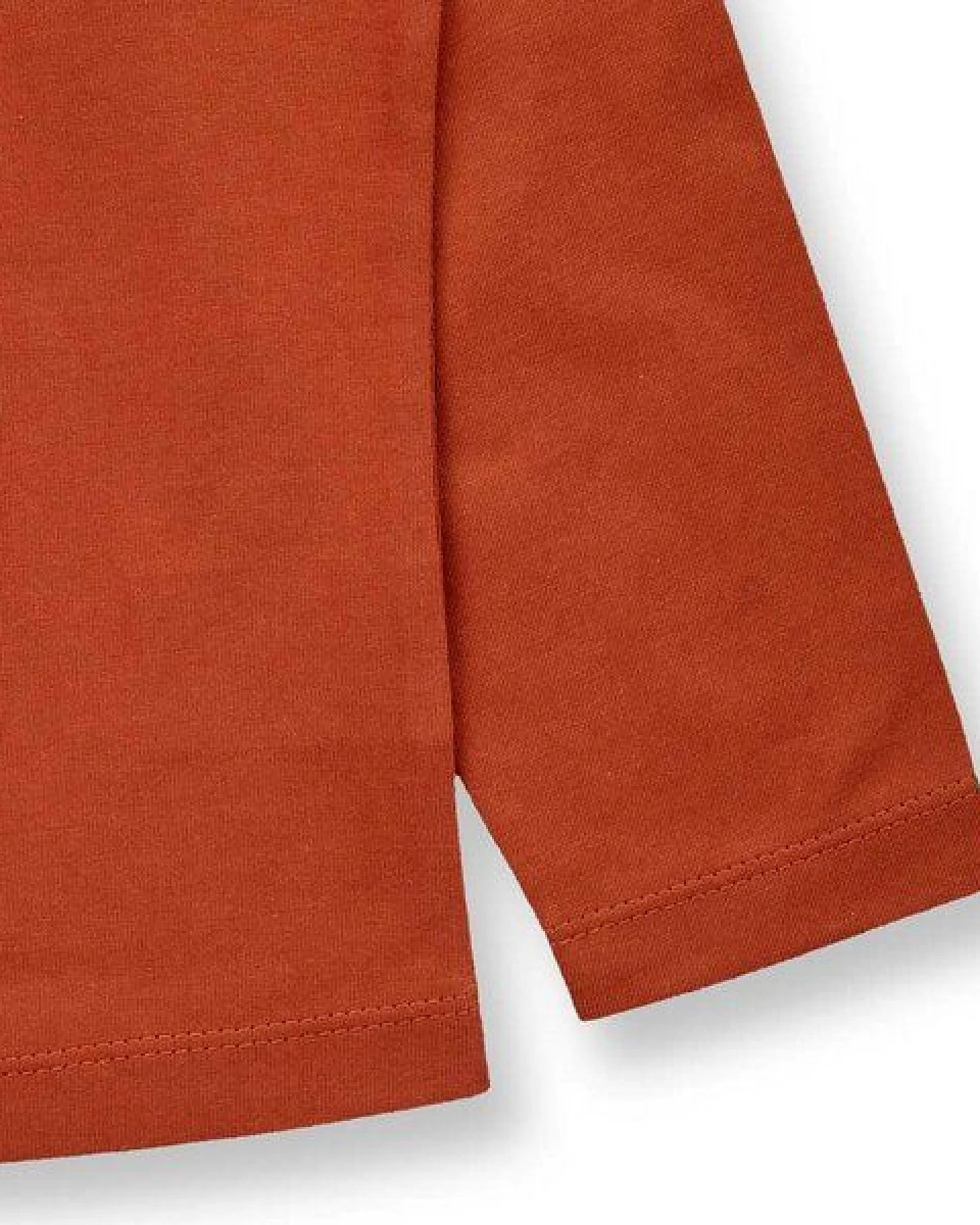 Sense Organics Mädchen Langarmshirt mit Blumen auf Terrakottarot, Modell YOOBI – Ansicht 3