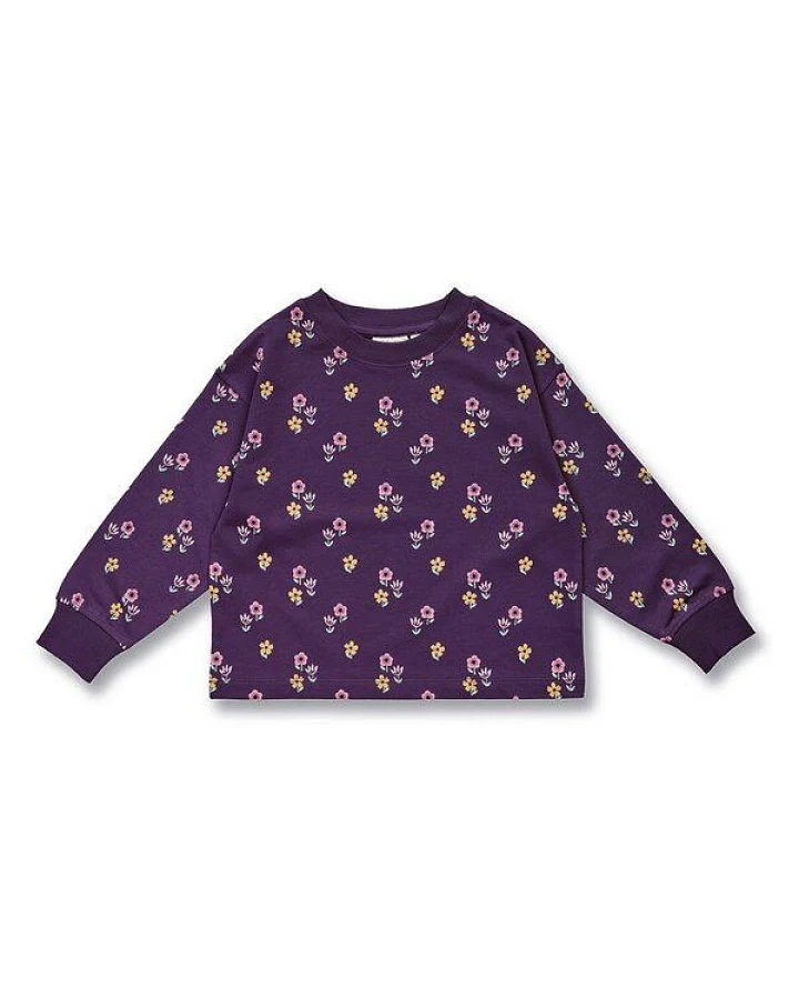 Sense Organics Mädchen Sweatshirt mit Blumen-Motiv, Modell CALISSA