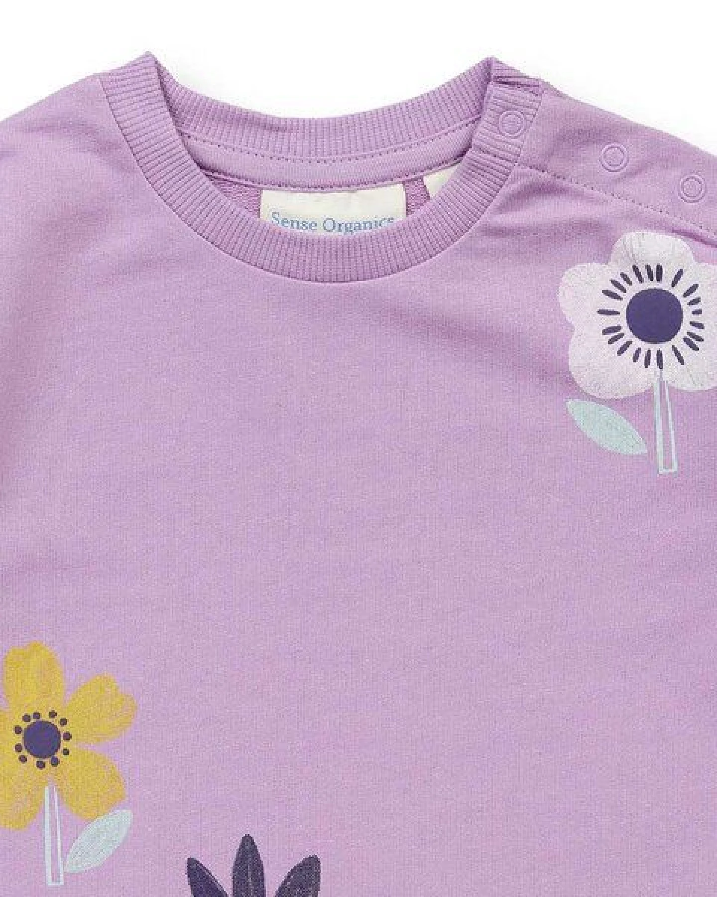 Sense Organics Baby Sweatshirt mit Blumen-Motiv, Modell ABISSA – Ansicht 2